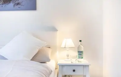 Ein Bett oder Betten in einem Zimmer der Unterkunft Ferienwohnung Ostseetraum