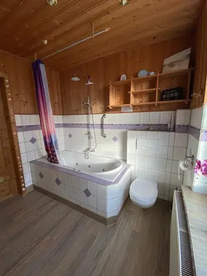Ein Badezimmer in der Unterkunft Ferienwohnung 