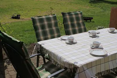 Ein Garten an der Unterkunft Ferienhaus Ahlers