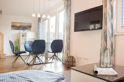 TV/Unterhaltungsangebot in der Unterkunft Ferienwohnung Windstärke 8