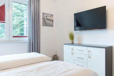 TV/Unterhaltungsangebot in der Unterkunft Ferienwohnung Windstärke 9