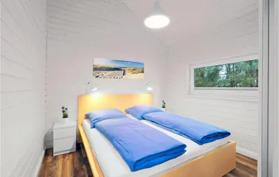 Ein Bett oder Betten in einem Zimmer der Unterkunft Beautiful Home In Krems Iiwarderbrück