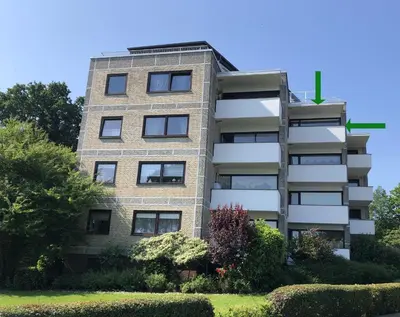 Das Gebäude in dem sich die Ferienwohnung befindet