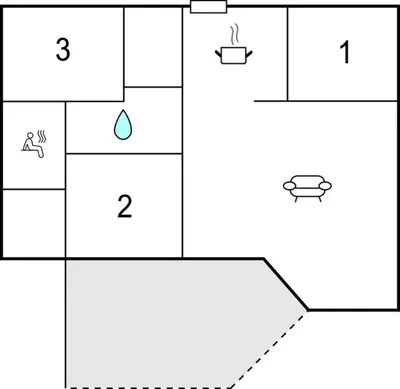 Grundriss der Unterkunft Meeresrauschen 2 - Dorf 6