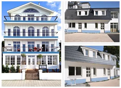Das Gebäude in dem sich das Ferienhaus befindet