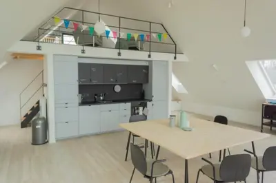 Küche/Küchenzeile in der Unterkunft Ferienwohnung 