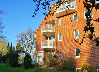 Das Gebäude in dem sich die Ferienwohnung befindet
