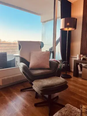 Ein Sitzbereich in der Unterkunft Premium Apartment-OstseePur-inklusive Parkplatz-Wlan-Strand-und Citynähe