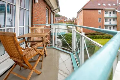 Ein Balkon oder eine Terrasse in der Unterkunft OST5a