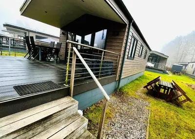 Das Gebäude in dem sich die Ferienwohnung befindet