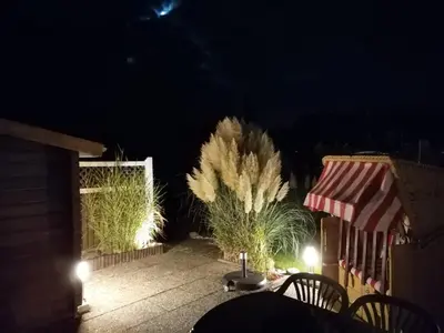 Grundriss der Unterkunft FeWo Dünengras mit Terrasse und Strandkorb