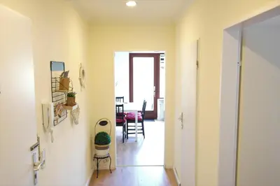Grundriss der Unterkunft FeWo Dünengras mit Terrasse und Strandkorb