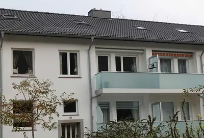 Das Gebäude in dem sich die Ferienwohnung befindet
