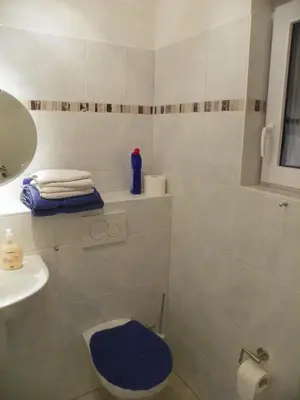 Ein Badezimmer in der Unterkunft Gemütlich privat allergiearm
