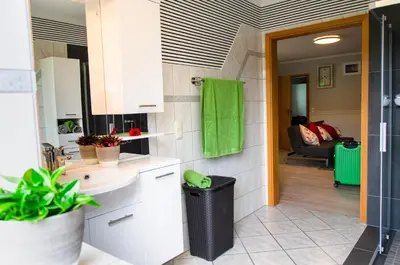 Ein Bett oder Betten in einem Zimmer der Unterkunft Lieblingsplatz