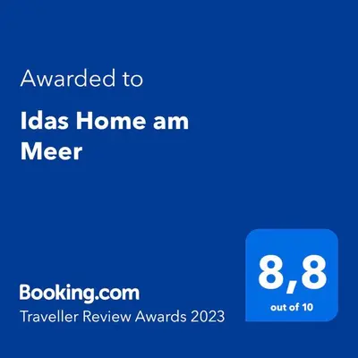 Ein Zertifikat, Auszeichnung, Logo oder anderes Dokument, das in der Unterkunft Idas Home am Meer ausgestellt ist