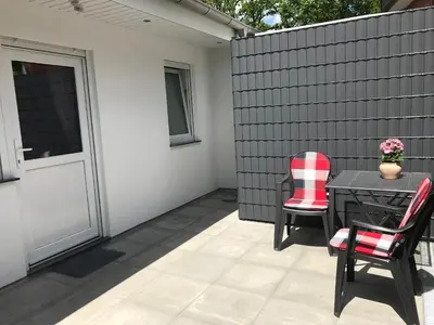 Ein Patio oder anderer Außenbereich in der Unterkunft Haus Sonnenschein Str 10