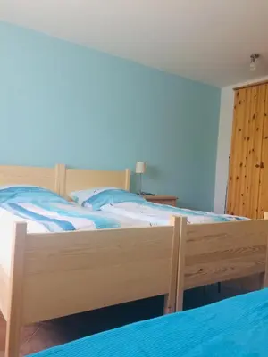 Ein Bett oder Betten in einem Zimmer der Unterkunft Bontemps Apartment