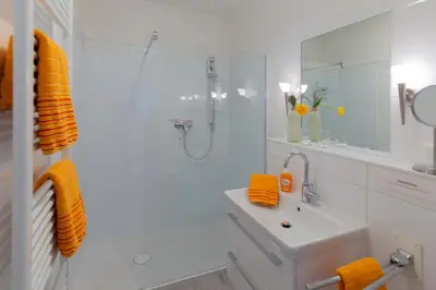 Ein Badezimmer in der Unterkunft Komfort Ferienwohnung Steiger