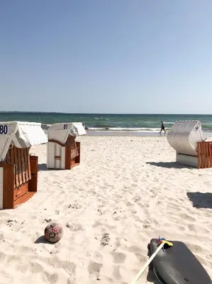 Ein Strand an oder in der Nähe der Ferienwohnung