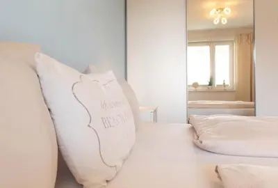 Ein Bett oder Betten in einem Zimmer der Unterkunft Ferienwohnung Baltic Mare