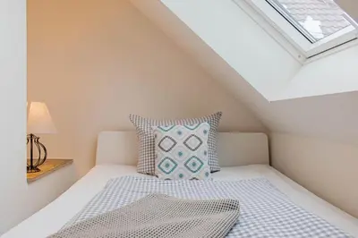 Ein Bett oder Betten in einem Zimmer der Unterkunft Ferienwohnung Zweites Zuhause