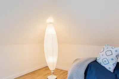 Ein Bett oder Betten in einem Zimmer der Unterkunft Ferienwohnung Zweites Zuhause