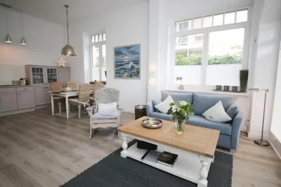Küche/Küchenzeile in der Unterkunft Ferienwohnung Long Island