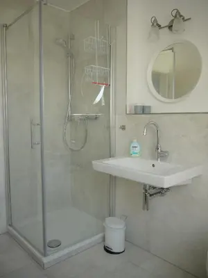 Ein Badezimmer in der Unterkunft Ferienhaus Haffmeer