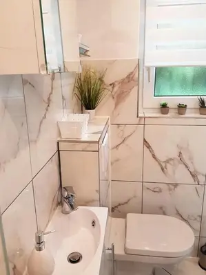 Ein Badezimmer in der Unterkunft Ferienhaus Ellie