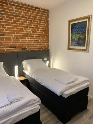 Ein Bett oder Betten in einem Zimmer der Unterkunft Haus 8