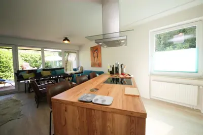 Küche/Küchenzeile in der Unterkunft Ferienwohnung Meergarten