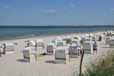 Ein Strand an oder in der Nähe der Ferienwohnung