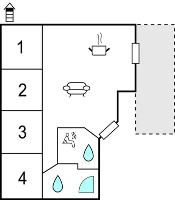 Grundriss der Unterkunft Passatvilla - Apartment 7
