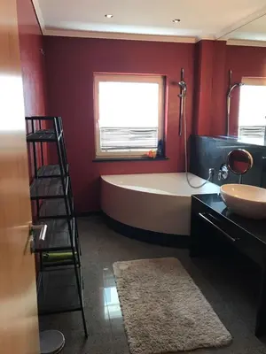 Ein Bett oder Betten in einem Zimmer der Unterkunft Haus Stadtoase