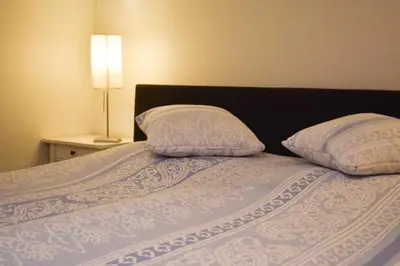 Ein Bett oder Betten in einem Zimmer der Unterkunft Ferienhaus Strandräuber