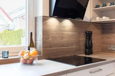 Küche/Küchenzeile in der Unterkunft Ferienhaus Strandräuber