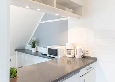 Küche/Küchenzeile in der Unterkunft Ferienwohnung Ocean Drive 2