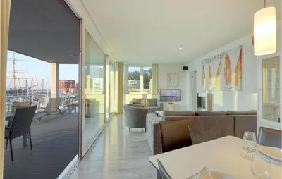 Ein Sitzbereich in der Unterkunft Passatvilla - Apartment 3