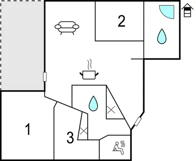 Grundriss der Unterkunft Passatvilla - Apartment 5