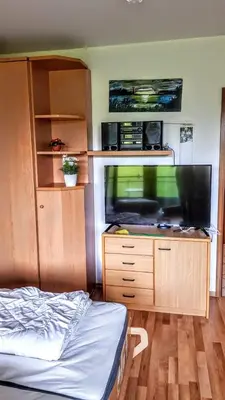Küche/Küchenzeile in der Unterkunft Travemünde am Hafen