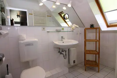 Ein Badezimmer in der Unterkunft Appartementhaus Pinamar, Scharbeutz