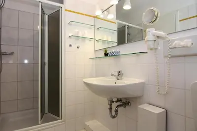 Ein Badezimmer in der Unterkunft Appartementhaus Pinamar, Scharbeutz