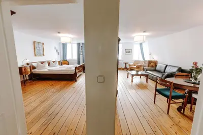Ein Bett oder Betten in einem Zimmer der Unterkunft Apartments Fleischhauerstraße
