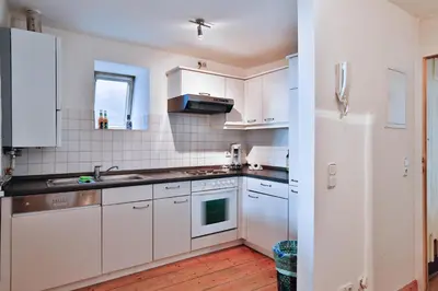 Küche/Küchenzeile in der Unterkunft Apartments Fleischhauerstraße