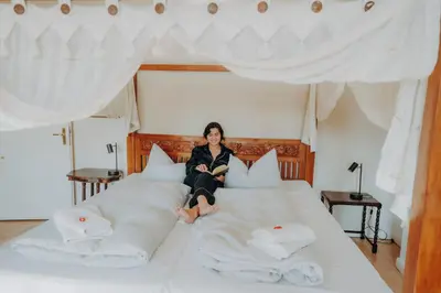 Ein Bett oder Betten in einem Zimmer der Unterkunft Apartment Josephine