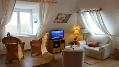 TV/Unterhaltungsangebot in der Unterkunft PEMATRA Ferienwohnung Marwin