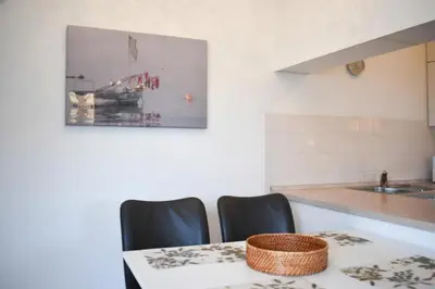 Küche/Küchenzeile in der Unterkunft Ferienwohnung Ocean Drive 3