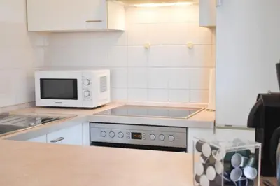 Küche/Küchenzeile in der Unterkunft Ferienwohnung Ocean Drive 3
