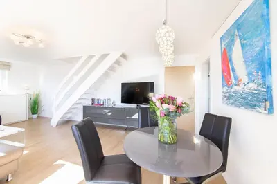 TV/Unterhaltungsangebot in der Unterkunft Ferienwohnung Dreimaster